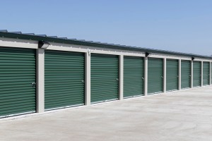 Self storage and mini storage garage units.